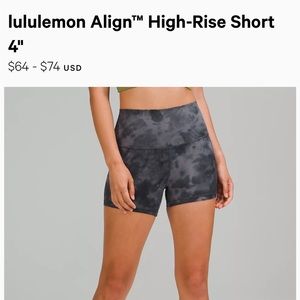 lululemon Align™ High-Rise Short 4"